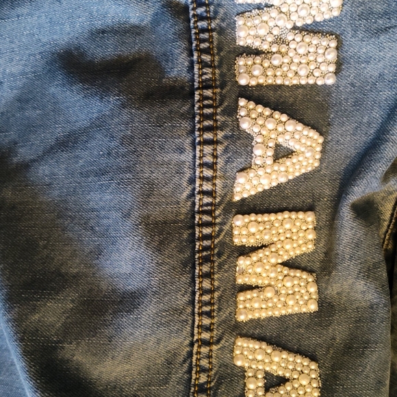 Embellished Blue Jean Jacket - Picture 1 of 2